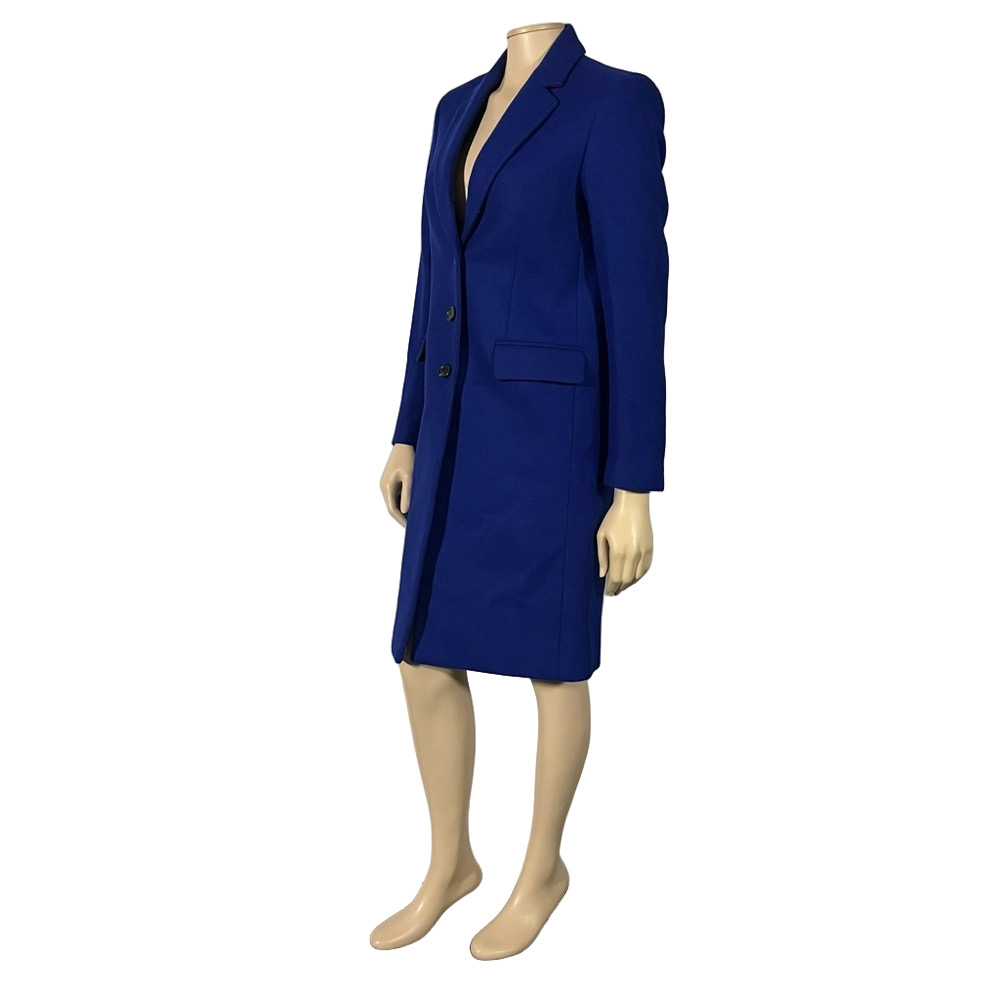 NWOT PS Paul Smith Tailored Blue Wool Cashmere blend Women's Blazer Coat